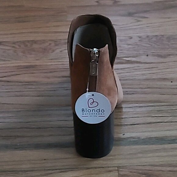 Blondo Tanner Boots Womens 9.5 Waterproof Block Heel Ankle Winter Bootie - Picture 10 of 12